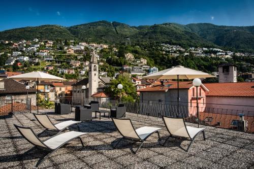 Terraza/balcón, EasyRooms dell'Angelo in Locarno Terraza/balcón, EasyRooms dell'Angelo in Locarno