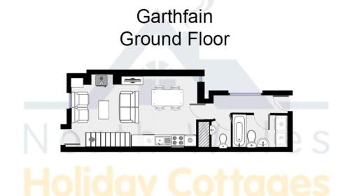 Garthfain Cottage in โดว์ดีเล็น Garthfain Cottage in โดว์ดีเล็น