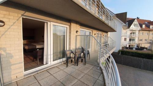 Erkély/terasz, Hotel Arcato in De Haan Erkély/terasz, Hotel Arcato in De Haan