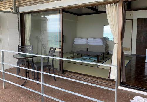 Balcony/terrace, Hotel and Restaurant On The Beach Lue in Motobu Balcony/terrace, Hotel and Restaurant On The Beach Lue in Motobu