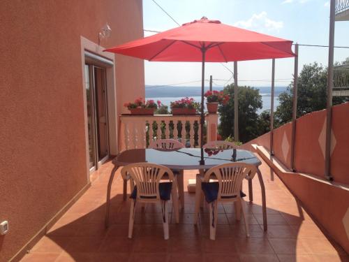 Erkély/terasz, Villa Mirjana in Dramalj Erkély/terasz, Villa Mirjana in Dramalj