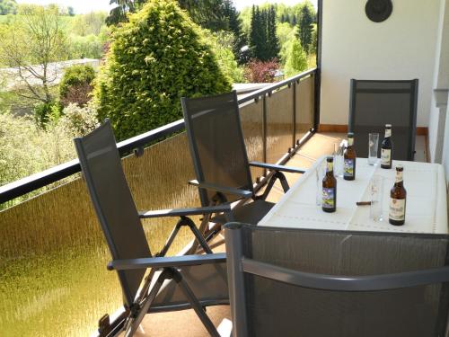 Balcony/terrace, Ferienwohnung WallerAuszeit in Nisterau Balcony/terrace, Ferienwohnung WallerAuszeit in Nisterau