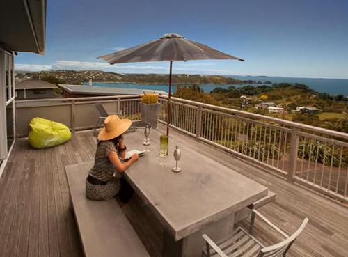 Balkong/terasse, Bayview Retreat in Waiheke Island Balkong/terasse, Bayview Retreat in Waiheke Island