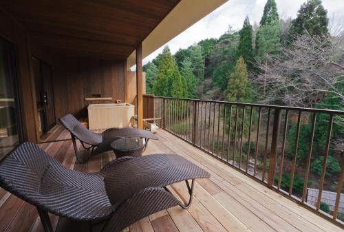 Balcony/terrace, Kyo Yunohana Resort Suisen in Kameoka Balcony/terrace, Kyo Yunohana Resort Suisen in Kameoka