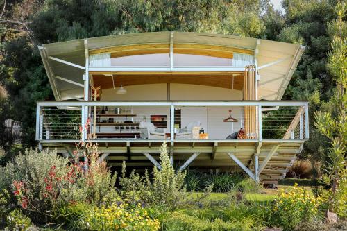 Balkon/teras, Hobart Hideaway Pods in Kingston Balkon/teras, Hobart Hideaway Pods in Kingston