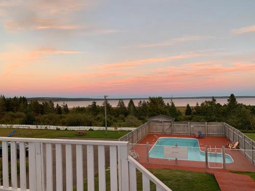 balkon/terras, Hopewell Rocks Motel & Country Inn in Hopewell Cape (NB) balkon/terras, Hopewell Rocks Motel & Country Inn in Hopewell Cape (NB)