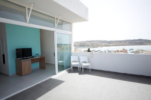 balkong/terrass, Harbour Lodge in Marsaxlokk balkong/terrass, Harbour Lodge in Marsaxlokk
