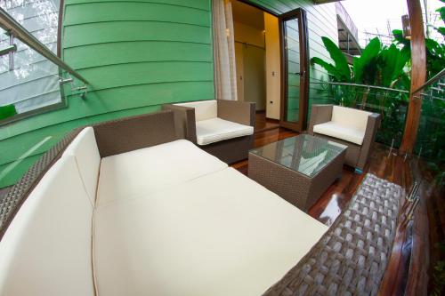 Balcony/terrace, Baldi Hot Springs Hotel & Spa in La Fortuna Balcony/terrace, Baldi Hot Springs Hotel & Spa in La Fortuna