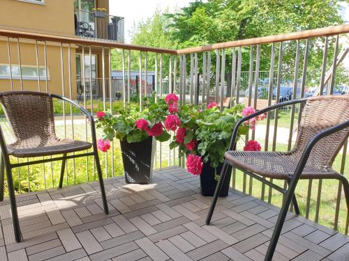 Balcony/terrace, Tallinn City Center, brand new apartment + free parking in Torupilli Balcony/terrace, Tallinn City Center, brand new apartment + free parking in Torupilli