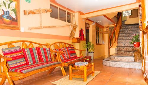 Hall, Hotel Santafe Inn in Otavalo Hall, Hotel Santafe Inn in Otavalo