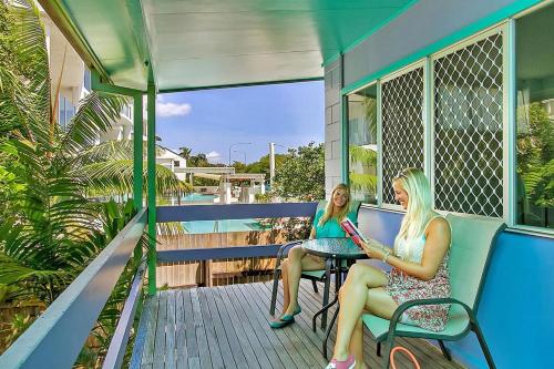 Balkon/Terrasse, Caravella Backpackers in Cairns Balkon/Terrasse, Caravella Backpackers in Cairns