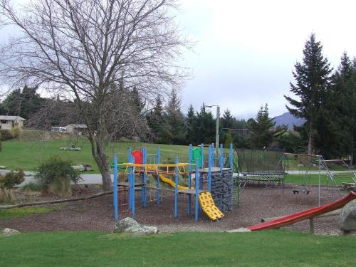 Playground, Mt Aspiring Holiday Park in Wanaka Playground, Mt Aspiring Holiday Park in Wanaka