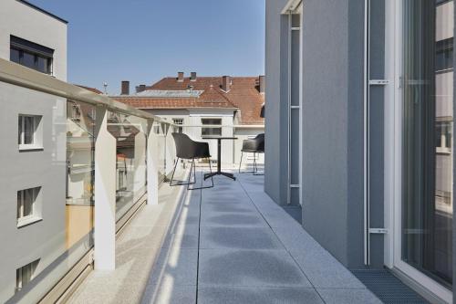 Balcony/terrace, Hotel Gosser Brau in Wels Balcony/terrace, Hotel Gosser Brau in Wels