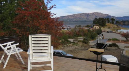 Balcony/terrace, Apart Costanera in Villa Pehuenia Balcony/terrace, Apart Costanera in Villa Pehuenia