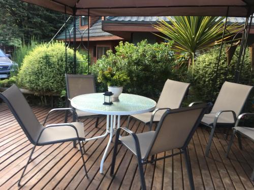 Erkély/terasz, Hotel Casa Marron in Villarrica Erkély/terasz, Hotel Casa Marron in Villarrica