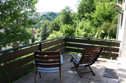 Balcony/terrace, Maison au soleil in Egloffstein Balcony/terrace, Maison au soleil in Egloffstein