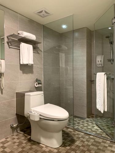 Ванная комната, de reve Express Hotel in Цзяи Ванная комната, de reve Express Hotel in Цзяи