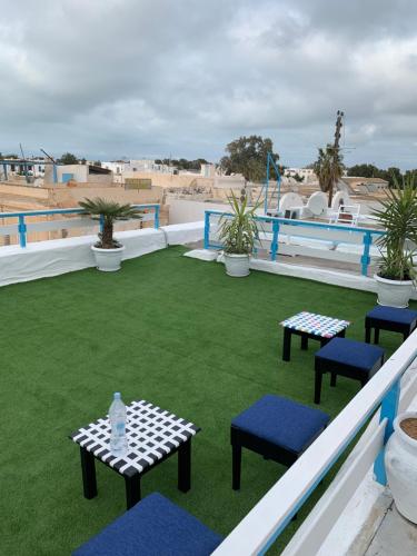 Balkon/teras, Dar Lola Djerba in Houmt Souk Balkon/teras, Dar Lola Djerba in Houmt Souk