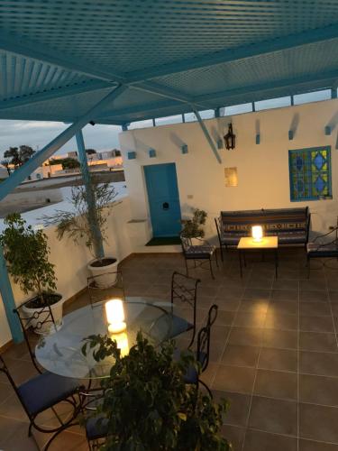 Balkon/teras, Dar Lola Djerba in Houmt Souk Balkon/teras, Dar Lola Djerba in Houmt Souk