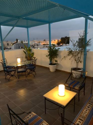 Balkon/teras, Dar Lola Djerba in Houmt Souk Balkon/teras, Dar Lola Djerba in Houmt Souk