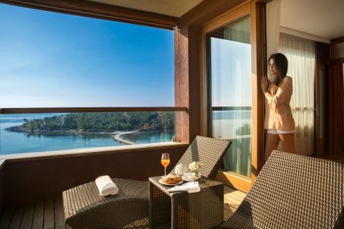 발코니/테라스, 아일랜드 호텔 이스트라 (Island Hotel Istra) in 로빈 발코니/테라스, 아일랜드 호텔 이스트라 (Island Hotel Istra) in 로빈