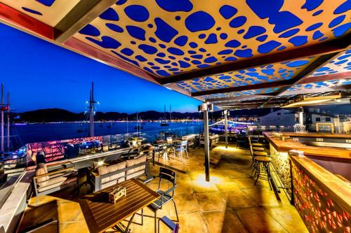 阳台/露台, 马尔马里斯日落精品酒店 (Sunset Marmaris Boutique Hotel) in 马尔马里斯镇 阳台/露台, 马尔马里斯日落精品酒店 (Sunset Marmaris Boutique Hotel) in 马尔马里斯镇