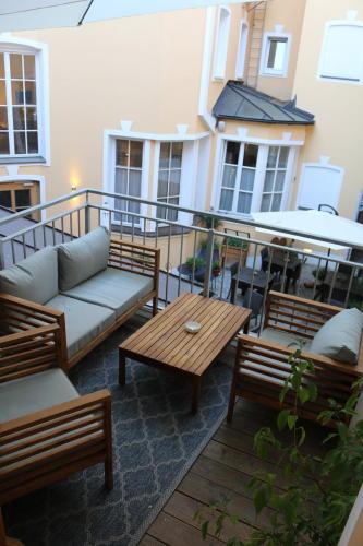 Balcony/terrace, Hotel Fletzinger in Wasserburg am Inn Balcony/terrace, Hotel Fletzinger in Wasserburg am Inn