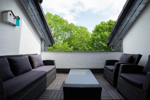 Erkély/terasz, Landhaus Schnorrenberg, Wellness & Nature in Hellenthal-Hahnenberg Erkély/terasz, Landhaus Schnorrenberg, Wellness & Nature in Hellenthal-Hahnenberg