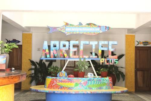 Entrance, Hotel Arrecife Huatulco Plus in Crucecita Entrance, Hotel Arrecife Huatulco Plus in Crucecita