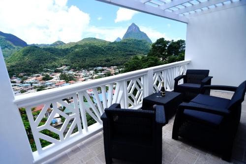 Balcony/terrace, Sugarmon Villas in Soufriere Balcony/terrace, Sugarmon Villas in Soufriere