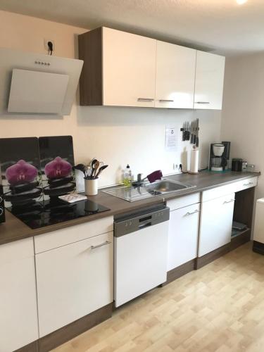 Kitchen, Ferienwohnung zum Pinguin in Bernsdorf Kitchen, Ferienwohnung zum Pinguin in Bernsdorf