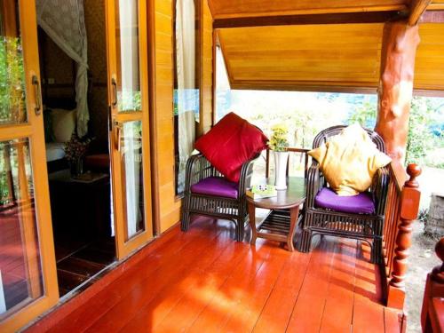 Balcony/terrace, Sayang Beach Resort in Pra Ae Beach Balcony/terrace, Sayang Beach Resort in Pra Ae Beach