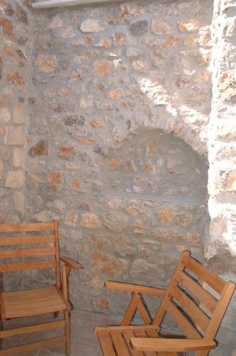 Balcony/terrace, Stone Apartments in Avgonyma Balcony/terrace, Stone Apartments in Avgonyma