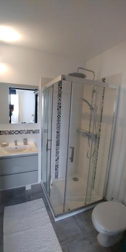 douche, CHAMBRE AVEC SUITE DE 26 M2 in Granville douche, CHAMBRE AVEC SUITE DE 26 M2 in Granville