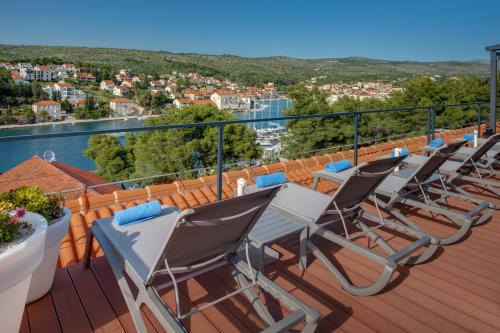 balkon/terras, Hotel Milna Osam - Adults Only in Brac Island balkon/terras, Hotel Milna Osam - Adults Only in Brac Island