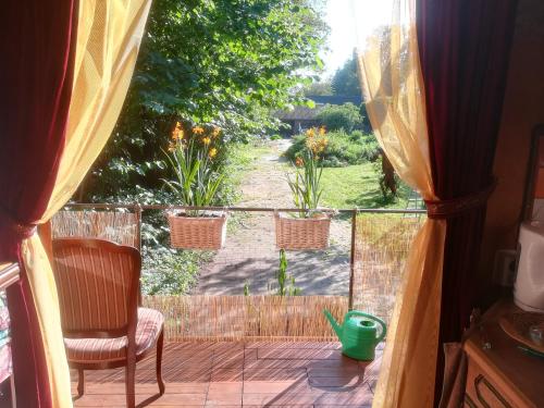 Balcony/terrace, Vegawagen Psyche, een sprookje in Coevorden in Coevorden Balcony/terrace, Vegawagen Psyche, een sprookje in Coevorden in Coevorden
