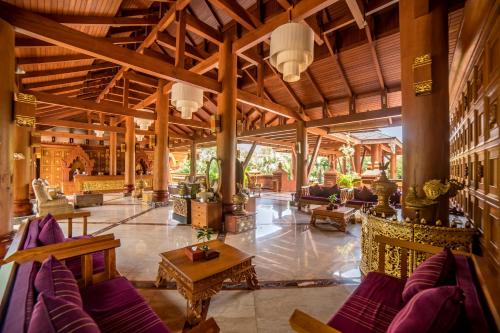 Lobby, Heritage Bagan Hotel in Bagan Lobby, Heritage Bagan Hotel in Bagan