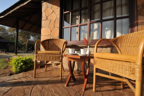 Balcony/terrace, Ol Tukai Lodge Amboseli in Amboseli National Park Balcony/terrace, Ol Tukai Lodge Amboseli in Amboseli National Park