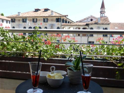 Erkély/terasz, Hotel Alla Torre in Castelfranco Veneto Erkély/terasz, Hotel Alla Torre in Castelfranco Veneto