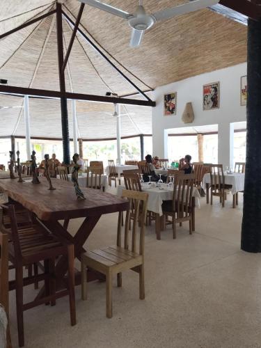 Étterem, Les Hibiscus sur Mer in Cap Skirring Étterem, Les Hibiscus sur Mer in Cap Skirring