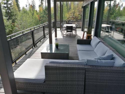 Balcony/terrace, Villa Timantti in Nilsia Balcony/terrace, Villa Timantti in Nilsia