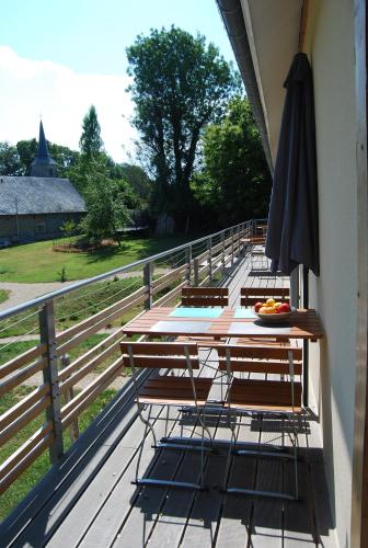 Balcony/terrace, Le Relais du Hibou in Vittefleur Balcony/terrace, Le Relais du Hibou in Vittefleur