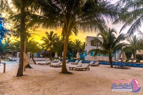 Beach, Scarlet Sails Resort in Koh Rong Beach, Scarlet Sails Resort in Koh Rong