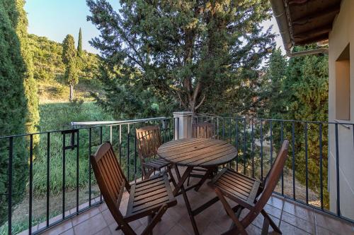 Erkély/terasz, Casa El Sastre III in Beceite Erkély/terasz, Casa El Sastre III in Beceite