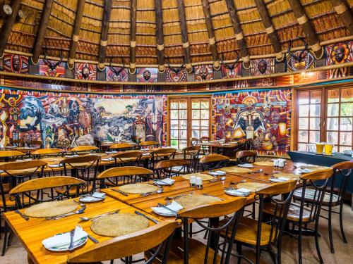 Restaurant, aha Lesedi African Lodge & Cultural Village in Krugersdorp Restaurant, aha Lesedi African Lodge & Cultural Village in Krugersdorp