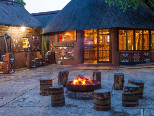 Restaurant, aha Lesedi African Lodge & Cultural Village in Krugersdorp Restaurant, aha Lesedi African Lodge & Cultural Village in Krugersdorp