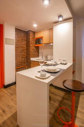 Cucina, Hostal Boutique Black Cat in Santiago del Cile Cucina, Hostal Boutique Black Cat in Santiago del Cile