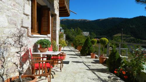 Balcony/terrace, Petrino Rodo in Karpenision Balcony/terrace, Petrino Rodo in Karpenision