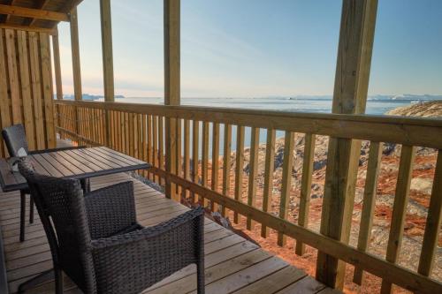 Μπαλκόνι/βεράντα, Icefiord Apartments in Λουλισατ Μπαλκόνι/βεράντα, Icefiord Apartments in Λουλισατ