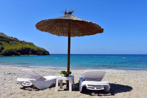 Strand, The Stone Beach House in the area of Kampi, Koundouros in Ioulida Strand, The Stone Beach House in the area of Kampi, Koundouros in Ioulida